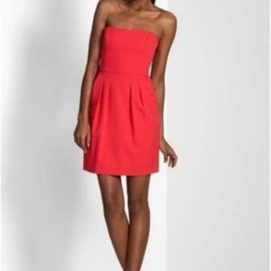 BCBG MAXAZRIA MARTINA VIBRANT PINKY RED BONING BODY CON DRESS 8